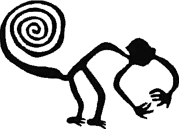 Silueta del Mono de Nazca